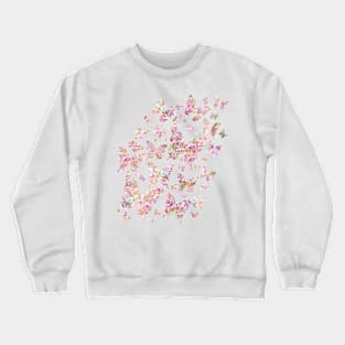 Lady Blue Butterfly Crewneck Sweatshirt